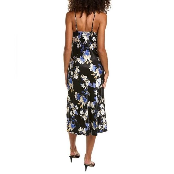 #307 SOCIALITE Floral Satin Slip Dress - Picture 2 of 10